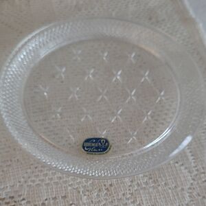 Bohemia Glass Clear Decorative Plate